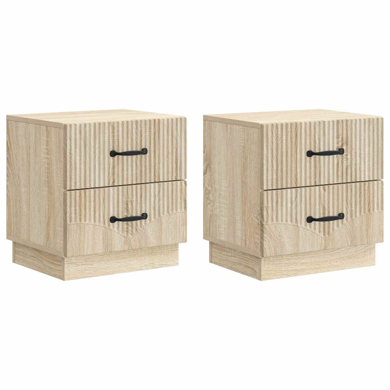 Szafka Nocna z szufladą 2 pcs dąb Sonoma 43 x 34,5 x 44,5 cm