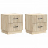 Szafka Nocna z szufladą 2 pcs dąb Sonoma 43 x 34,5 x 44,5 cm