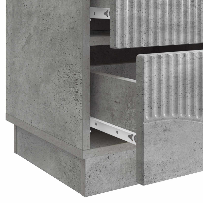 Szafka Nocna z szufladą Betonowy szary 43 x 34,5 x 44,5 cm