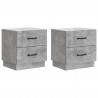 Szafka Nocna 2 pcs Betonowy szary 43 x 34,5 x 44,5 cm