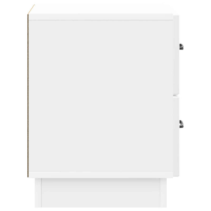 Szafka Nocna 2 pcs Biały wysoki połysk 43 x 34,5 x 44,5 cm