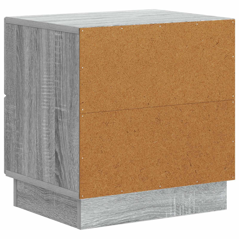 Szafka Nocna z szufladą 2 pcs Szary Sonoma 43 x 34,5 x 44,5 cm