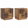 Szafka Nocna z szufladą 2 pcs Stare drewno 43 x 34,5 x 44,5 cm