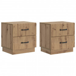 Szafka Nocna z szufladą 2 pcs Dąb artisan 43 x 34,5 x 44,5 cm
