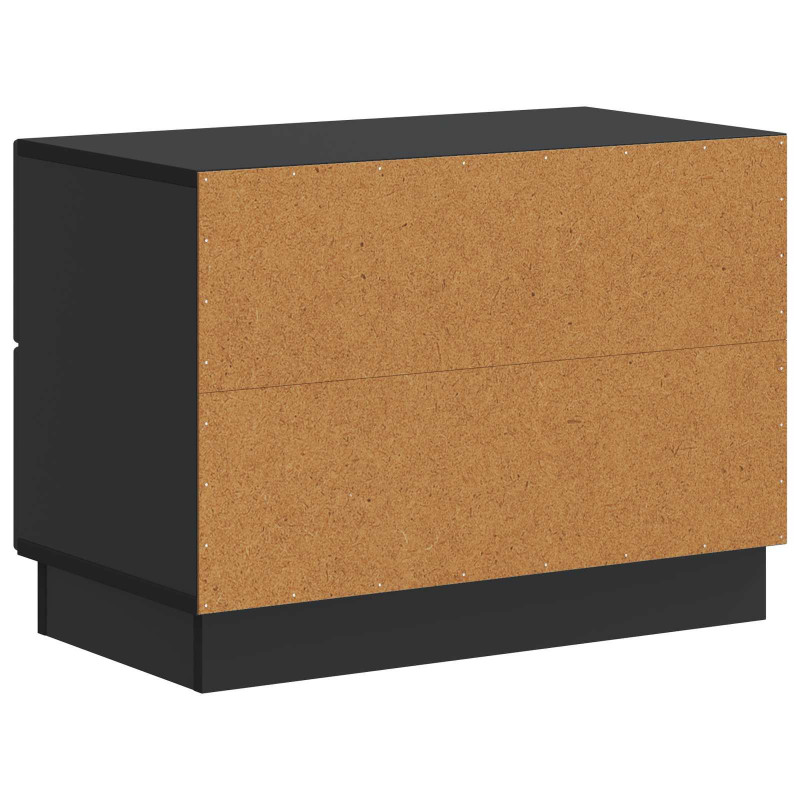 Szafka Nocna Czarny 62 x 34,5 x 44,5 cm Drewno inżynieryjne