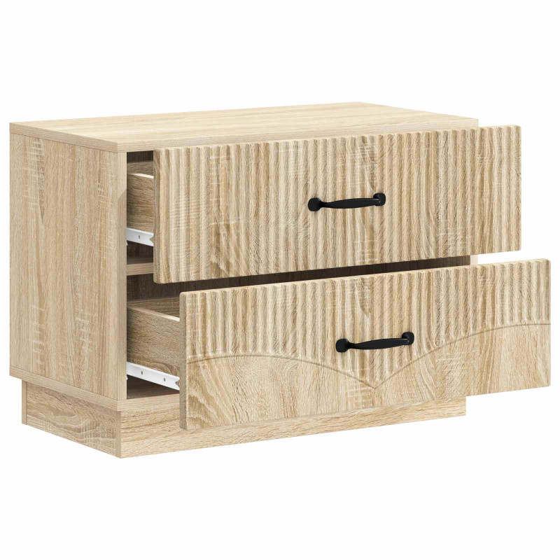 Szafka Nocna dąb Sonoma 62 x 34,5 x 44,5 cm Drewno inżynieryjne