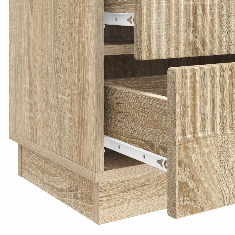 Szafka Nocna dąb Sonoma 62 x 34,5 x 44,5 cm Drewno inżynieryjne