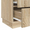 Szafka Nocna dąb Sonoma 62 x 34,5 x 44,5 cm Drewno inżynieryjne