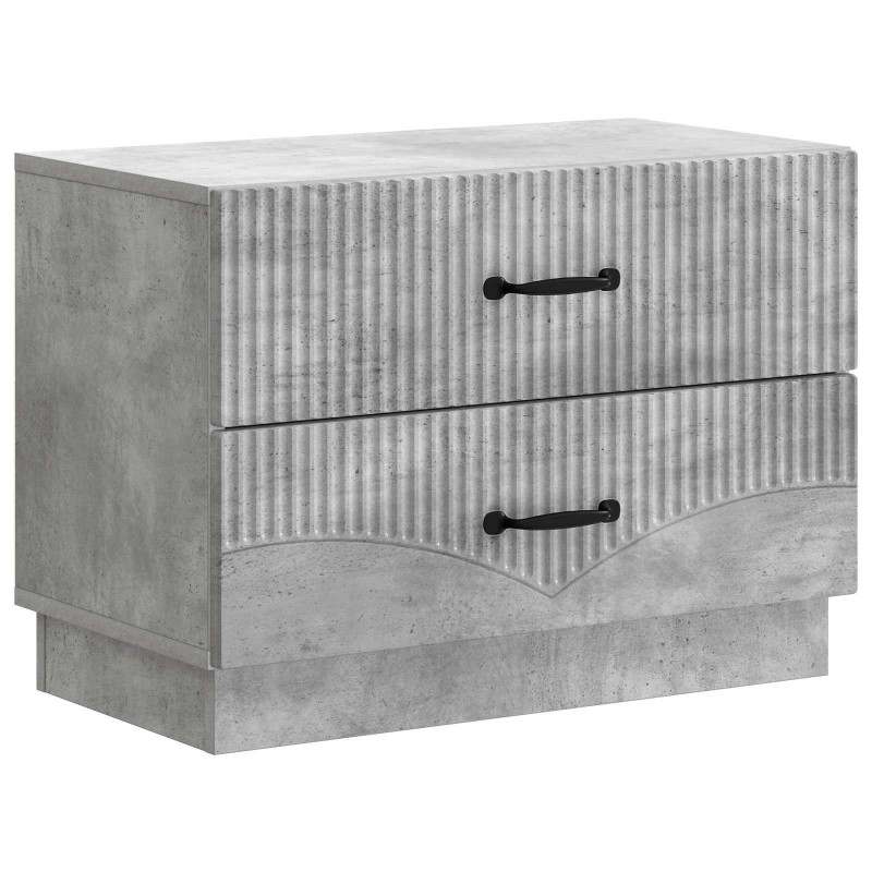 Szafka Nocna z szufladą Betonowy szary 62 x 34,5 x 44,5 cm