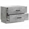 Szafka Nocna z szufladą Betonowy szary 62 x 34,5 x 44,5 cm