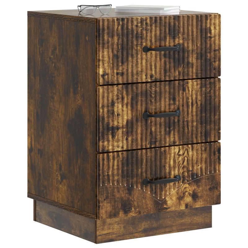 Szafka Nocna Dąb wędzony 43 x 41 x 63,5 cm Drewno inżynieryjne