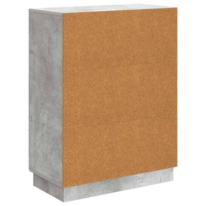 Bufet Betonowy szary 66 x 34,5 x 87 cm Drewno inżynieryjne