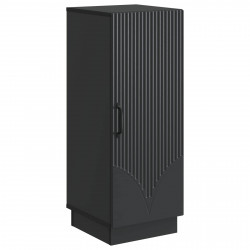 Bufet Czarny 33 x 34,5 x 87 cm Drewno inżynieryjne