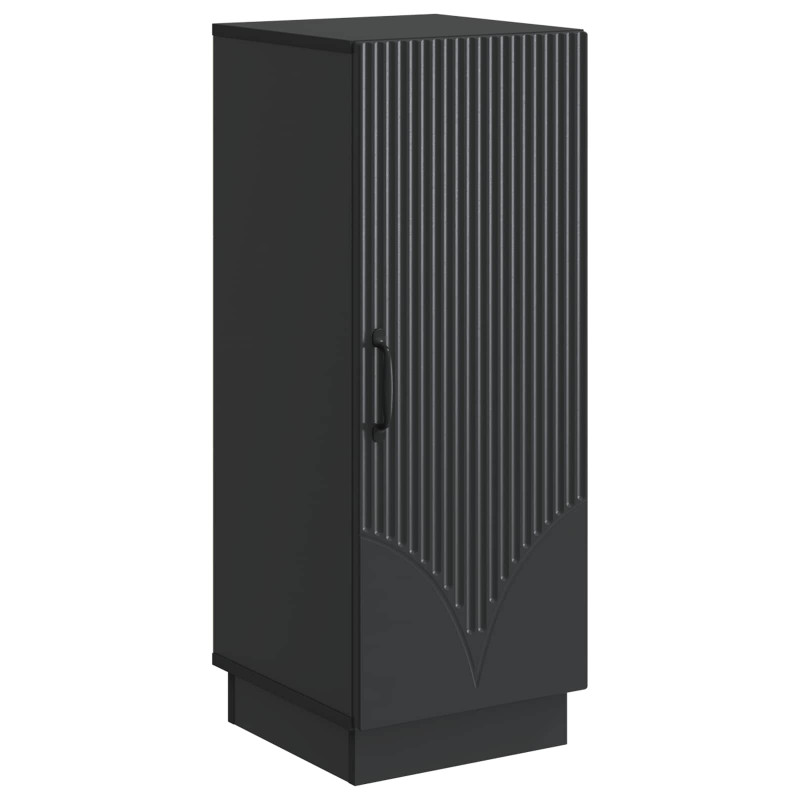 Bufet Czarny 33 x 34,5 x 87 cm Drewno inżynieryjne