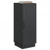 Bufet Czarny 33 x 34,5 x 87 cm Drewno inżynieryjne