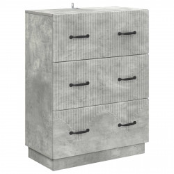 Szafka z Szufladami Betonowy szary 66 x 34,5 x 87 cm
