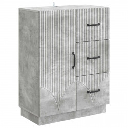 Bufet Betonowy szary 66 x 34,5 x 87 cm Drewno inżynieryjne