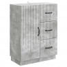 Bufet Betonowy szary 66 x 34,5 x 87 cm Drewno inżynieryjne