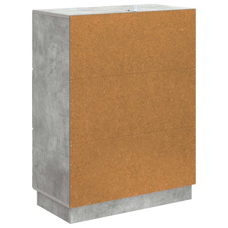 Bufet Betonowy szary 66 x 34,5 x 87 cm Drewno inżynieryjne