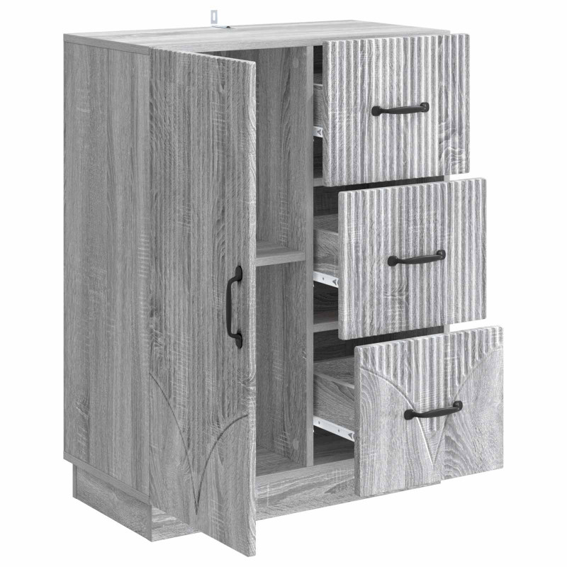 Bufet Szary Sonoma 66 x 34,5 x 87 cm Drewno inżynieryjne