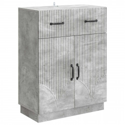 Bufet Betonowy szary 66 x 34,5 x 87 cm Drewno inżynieryjne