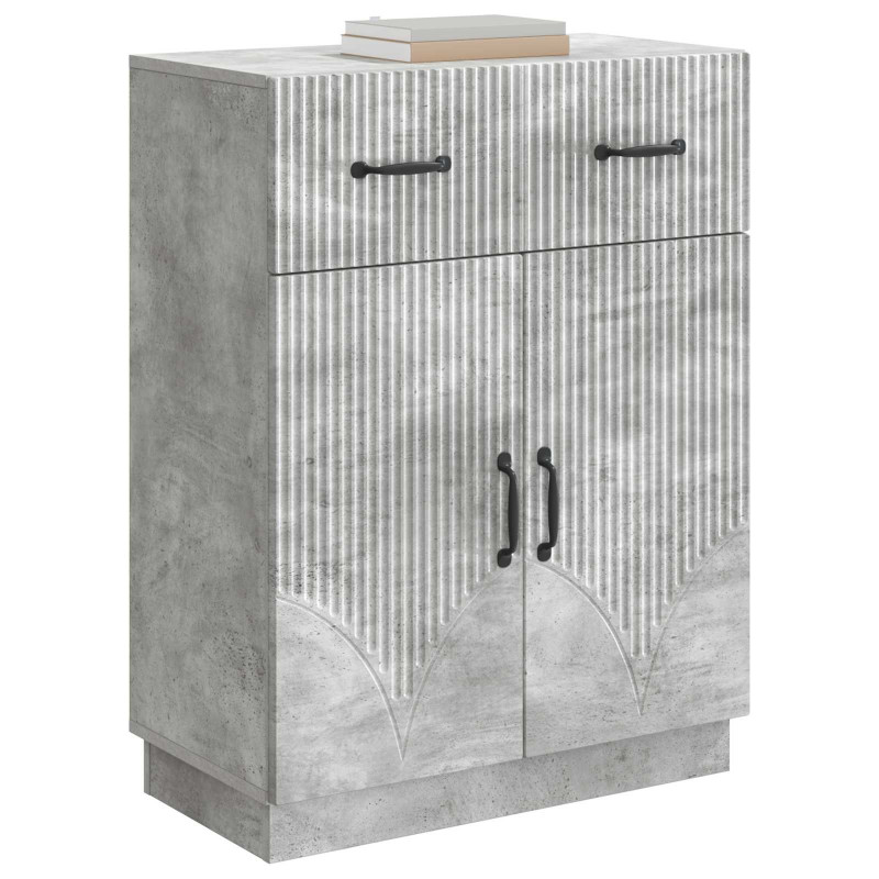Bufet Betonowy szary 66 x 34,5 x 87 cm Drewno inżynieryjne