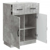 Bufet Betonowy szary 66 x 34,5 x 87 cm Drewno inżynieryjne