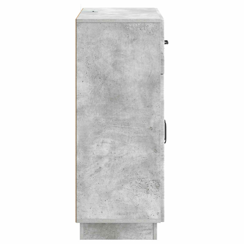 Bufet Betonowy szary 66 x 34,5 x 87 cm Drewno inżynieryjne