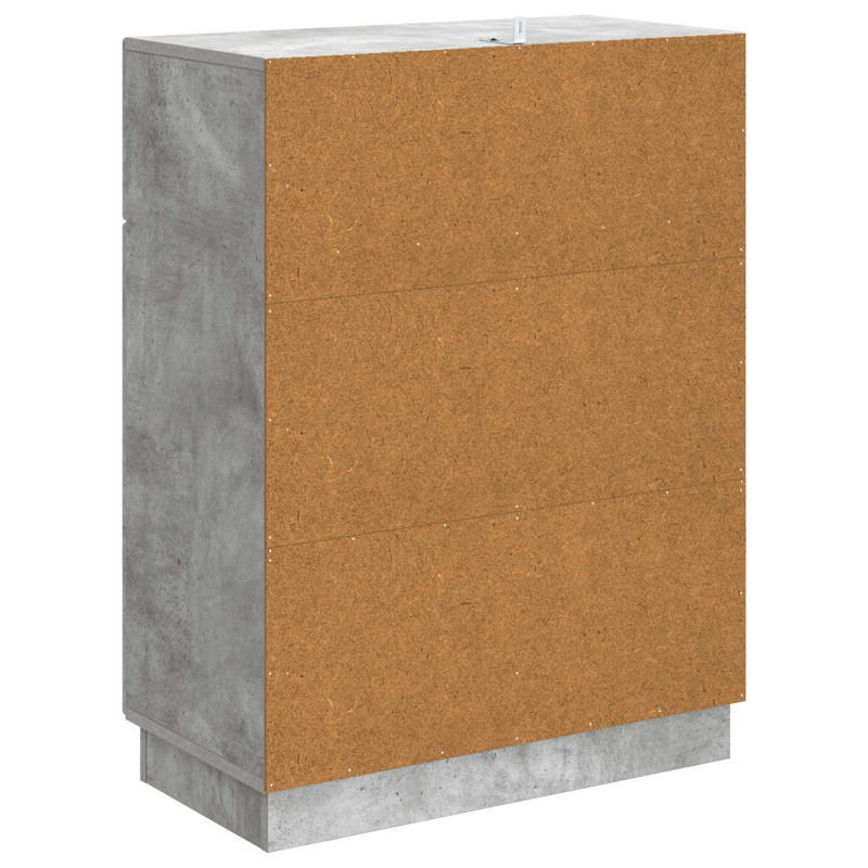 Bufet Betonowy szary 66 x 34,5 x 87 cm Drewno inżynieryjne