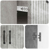 Bufet Betonowy szary 66 x 34,5 x 87 cm Drewno inżynieryjne