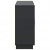 Bufet Czarny 89 x 34,5 x 77 cm Drewno inżynieryjne