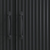 Bufet Czarny 89 x 34,5 x 77 cm Drewno inżynieryjne