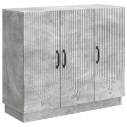 Bufet Betonowy szary 89 x 34,5 x 77 cm Drewno inżynieryjne