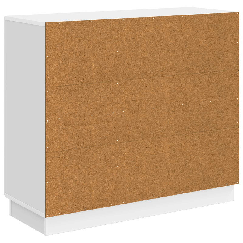 Bufet Biały wysoki połysk 89 x 34,5 x 77 cm Drewno inżynieryjne