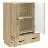 Bufet dąb Sonoma 66 x 34,5 x 92 cm Drewno inżynieryjne