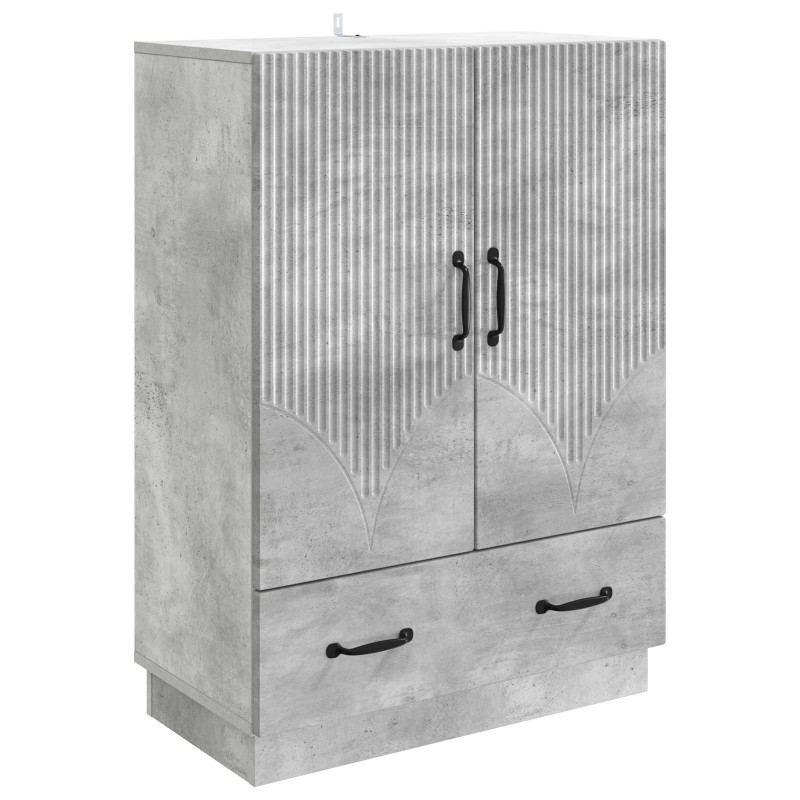 Bufet Betonowy szary 66 x 34,5 x 92 cm Drewno inżynieryjne