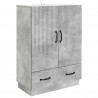 Bufet Betonowy szary 66 x 34,5 x 92 cm Drewno inżynieryjne