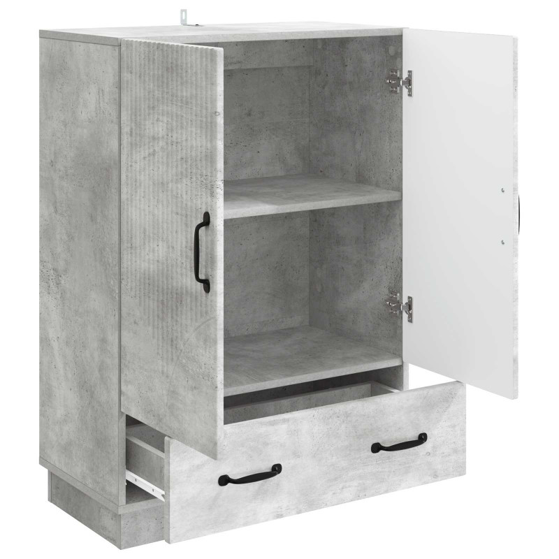 Bufet Betonowy szary 66 x 34,5 x 92 cm Drewno inżynieryjne