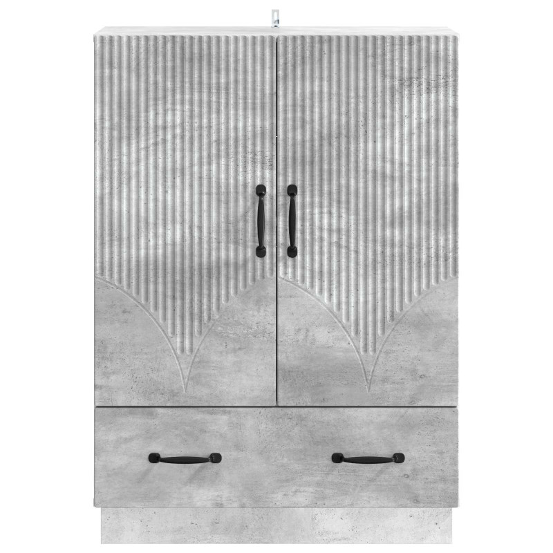 Bufet Betonowy szary 66 x 34,5 x 92 cm Drewno inżynieryjne