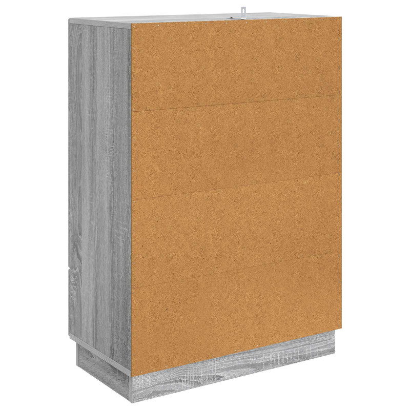 Bufet Szary Sonoma 66 x 34,5 x 92 cm Drewno inżynieryjne