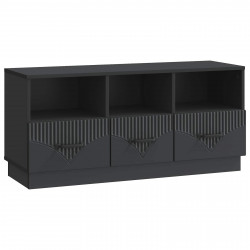 Szafka pod telewizor z szufladą Czarny 102 x 34,5 x 47 cm
