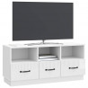 Szafka pod telewizor Biały wysoki połysk 102 x 34,5 x 47 cm