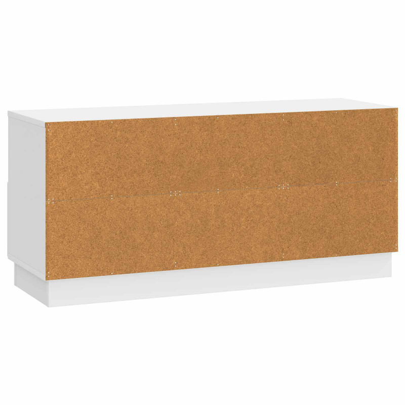 Szafka pod telewizor Biały wysoki połysk 102 x 34,5 x 47 cm
