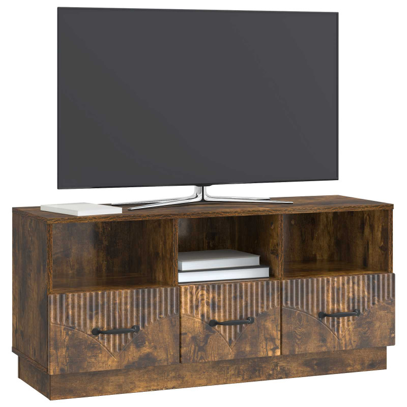Szafka pod telewizor z szufladą Dąb wędzony 102 x 34,5 x 47 cm