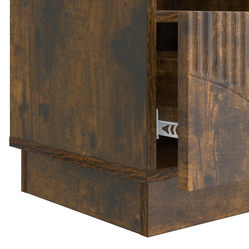 Szafka pod telewizor z szufladą Dąb wędzony 102 x 34,5 x 47 cm