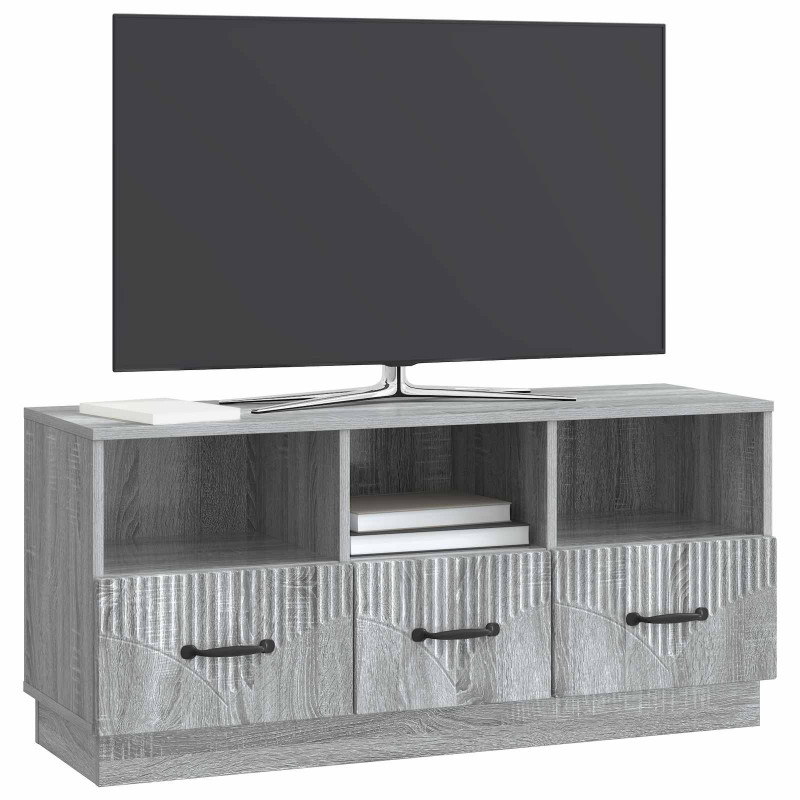 Szafka pod telewizor z szufladą Szary Sonoma 102 x 34,5 x 47 cm
