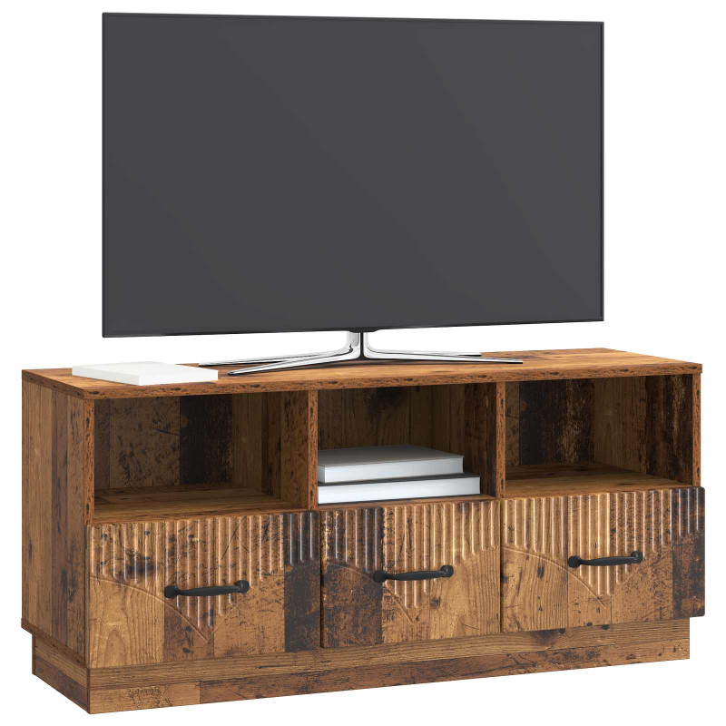 Szafka pod telewizor z szufladą Stare drewno 102 x 34,5 x 47 cm