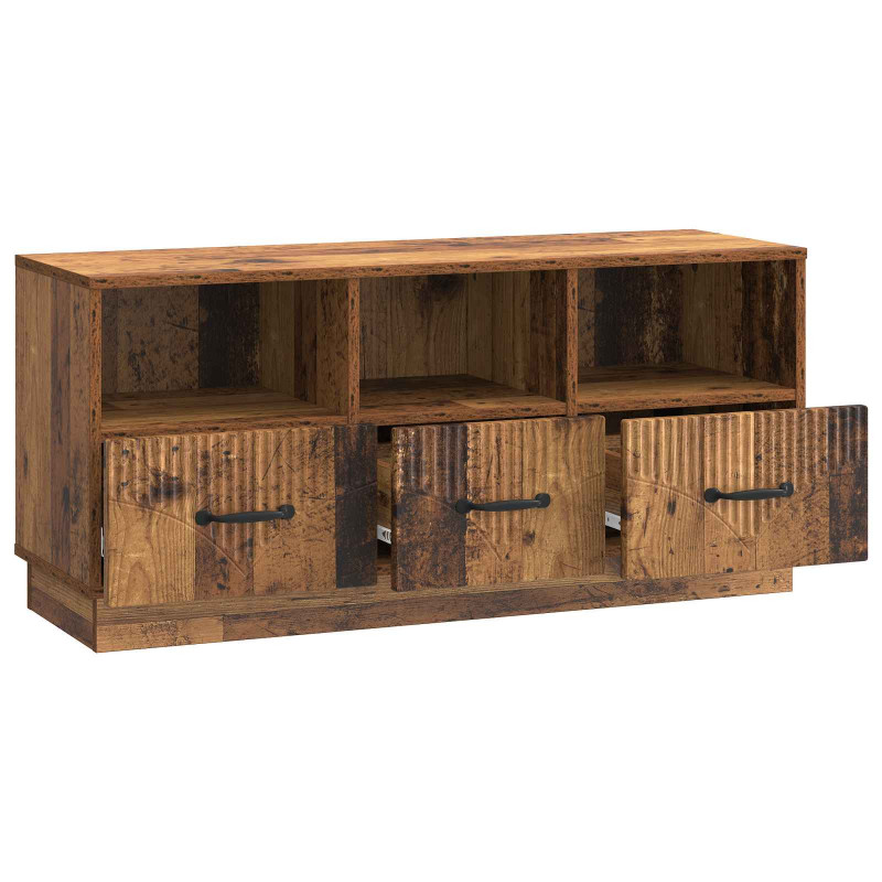 Szafka pod telewizor z szufladą Stare drewno 102 x 34,5 x 47 cm