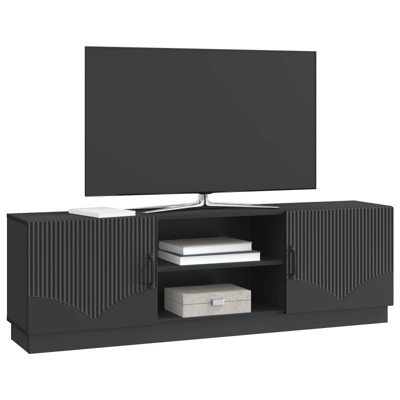 Szafka pod telewizor Czarny 150 x 31 x 47 cm