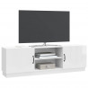 Szafka pod telewizor Biały wysoki połysk 150 x 31 x 47 cm